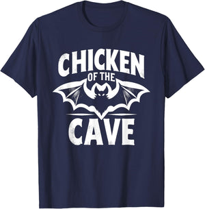 Bat Funny Chicken Of The Cave Bats Lover Joke T-Shirt - T-Shirt | Navy
