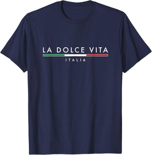 La Dolce Vita Minimalist T-Shirt - T-Shirt | Navy