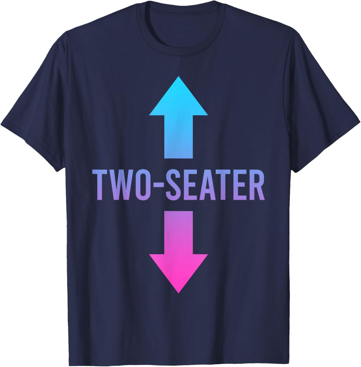 Two Seater, Two-Seater, 2 Seater T-Shirt - T-Shirt | Navy