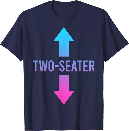 Two Seater, Two-Seater, 2 Seater T-Shirt - T-Shirt | Navy