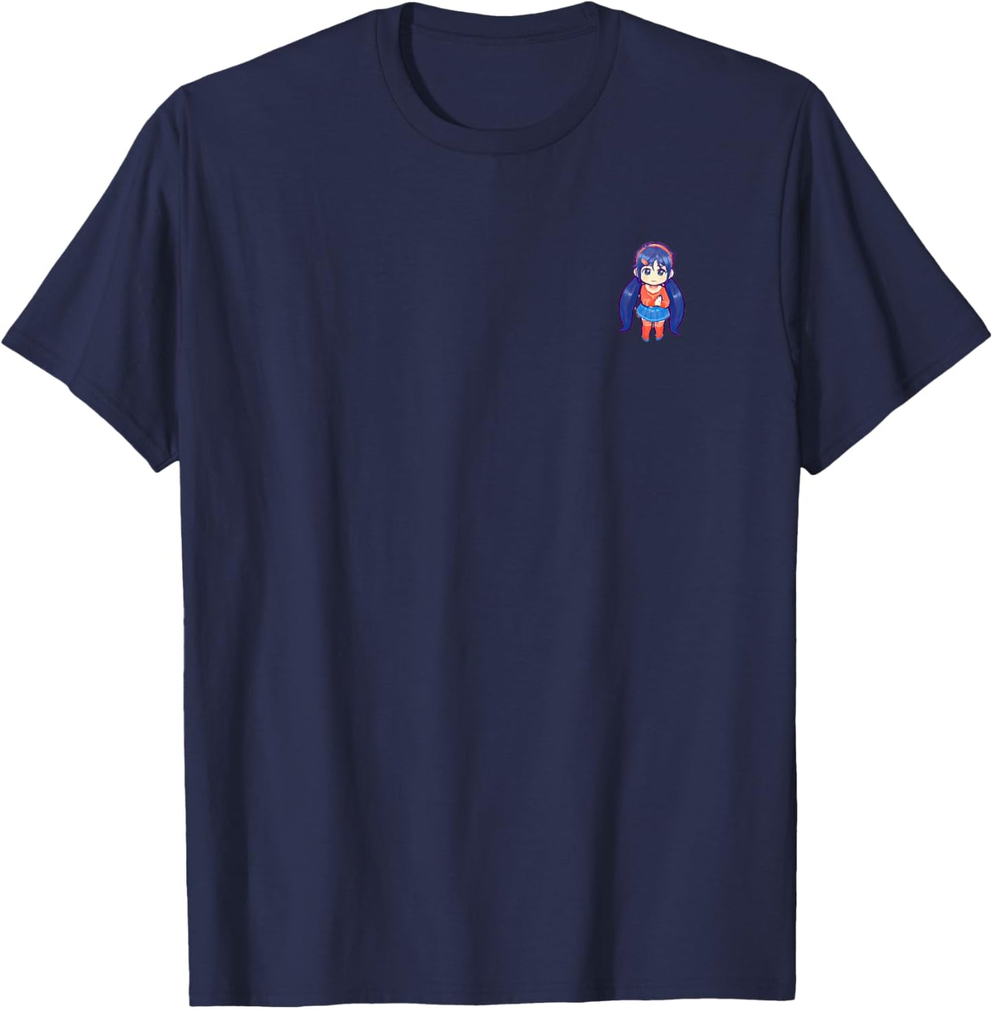 "Mita from Miside: Playful Charm" T-Shirt - T-Shirt | Navy
