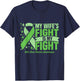 My Wife's Fight Is My Fight Bile Duct Cancer Awareness Cure T-Shirt - T-Shirt | Navy