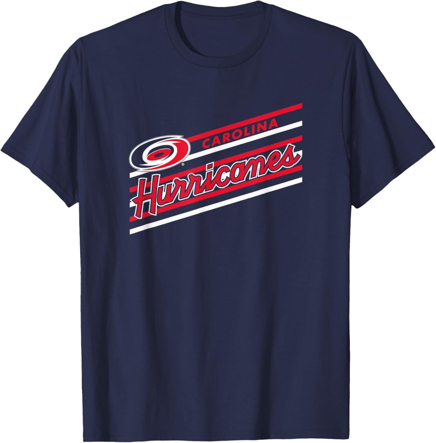 Carolina Hurricanes Retro Performer Black Licensed T-Shirt - T-Shirt | Navy