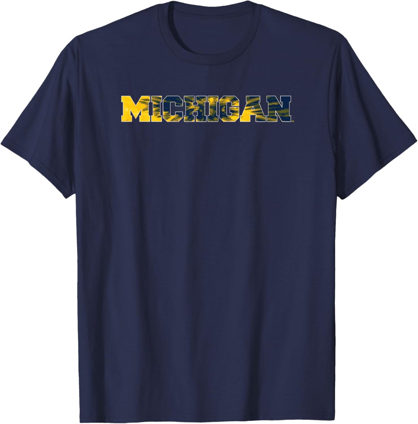 University of Michigan Wolverines Tie-Dye T-Shirt - T-Shirt | Navy