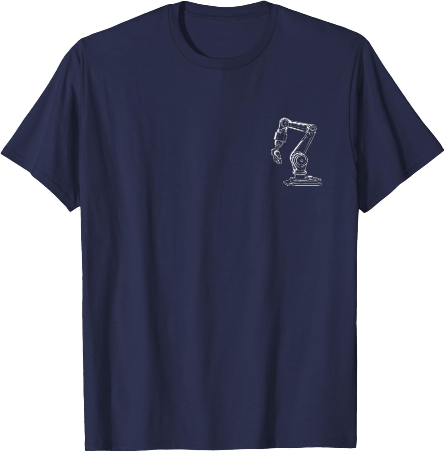 Robot Arm Robotics Engineering Engineer T-Shirt - T-Shirt | Navy