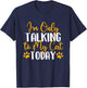 I'm Only Talking To My Cat Today - Cat Lover Kitten Owner Women Girls Kids T-Shirt - T-Shirt | Navy