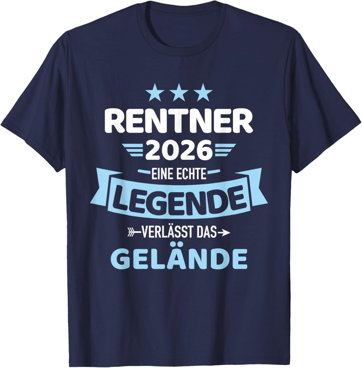 Rentner 2026 A Real Legend Leaves the Terrain T-Shirt - T-Shirt | Navy