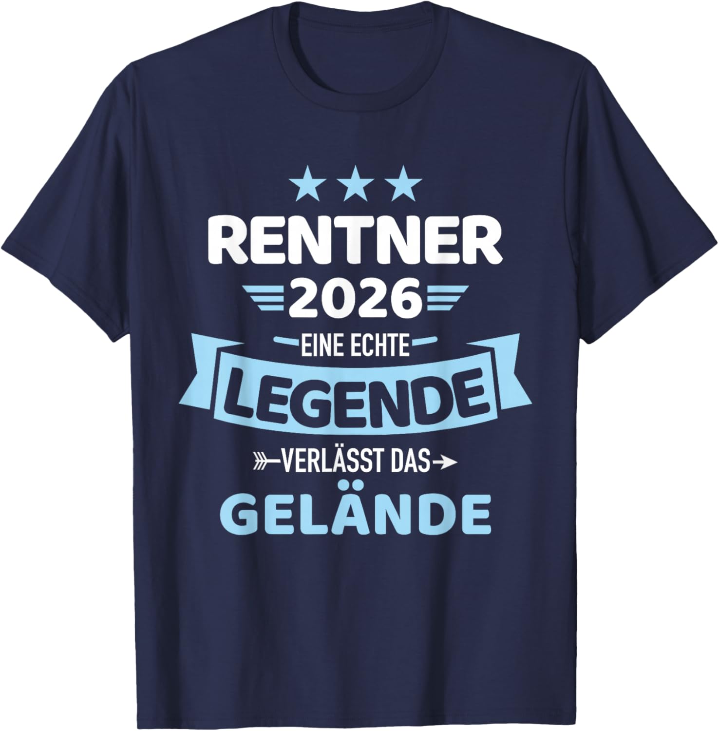 Rentner 2026 A Real Legend Leaves the Terrain T-Shirt - T-Shirt | Navy