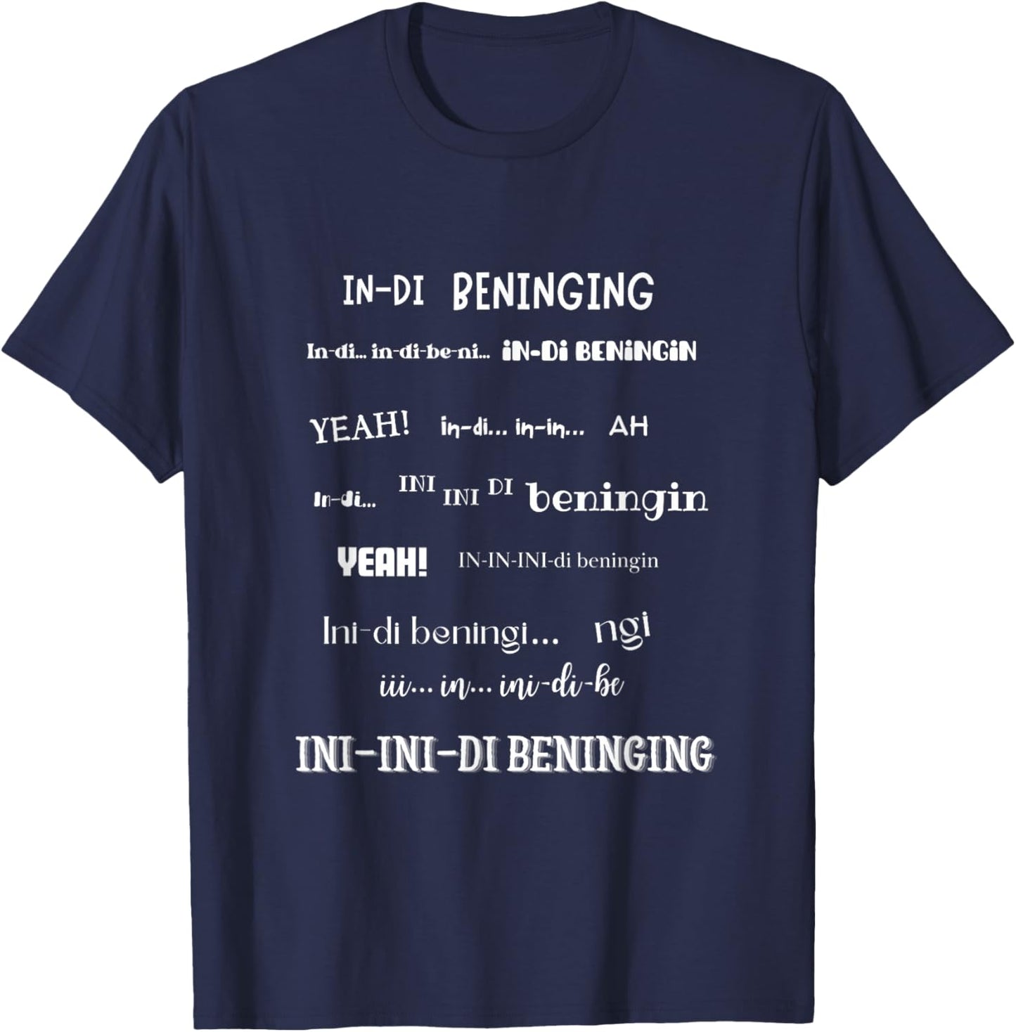 In the beninging T-Shirt - T-Shirt | Navy
