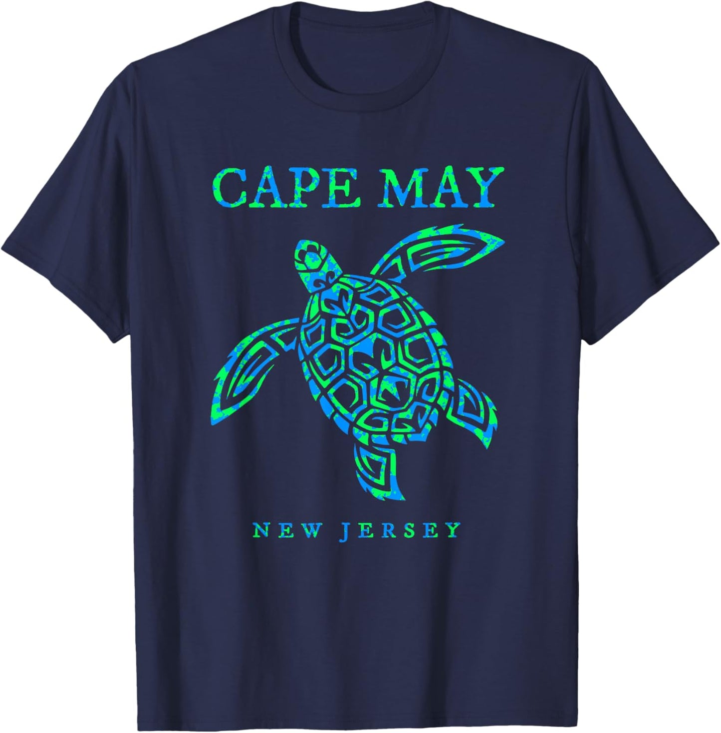 Cape May New Jersey NJ Sea Turtle Boys Girls Toddler T-Shirt - T-Shirt | Navy