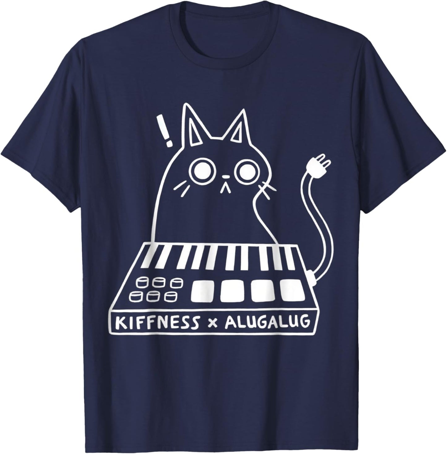 Cat Kiffness X Alugalug Men Women T-Shirt - T-Shirt | Navy