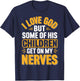 I Love God But Some Of His Children Get On My Nerves T-Shirt - T-Shirt | Navy