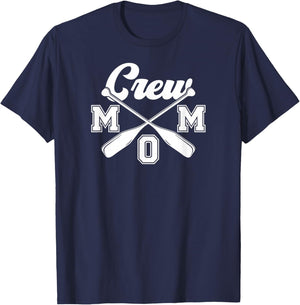 Crew Mom Rowing Mom Of A Rower Mama Rowing Mother Crew Mama T-Shirt - T-Shirt | Navy