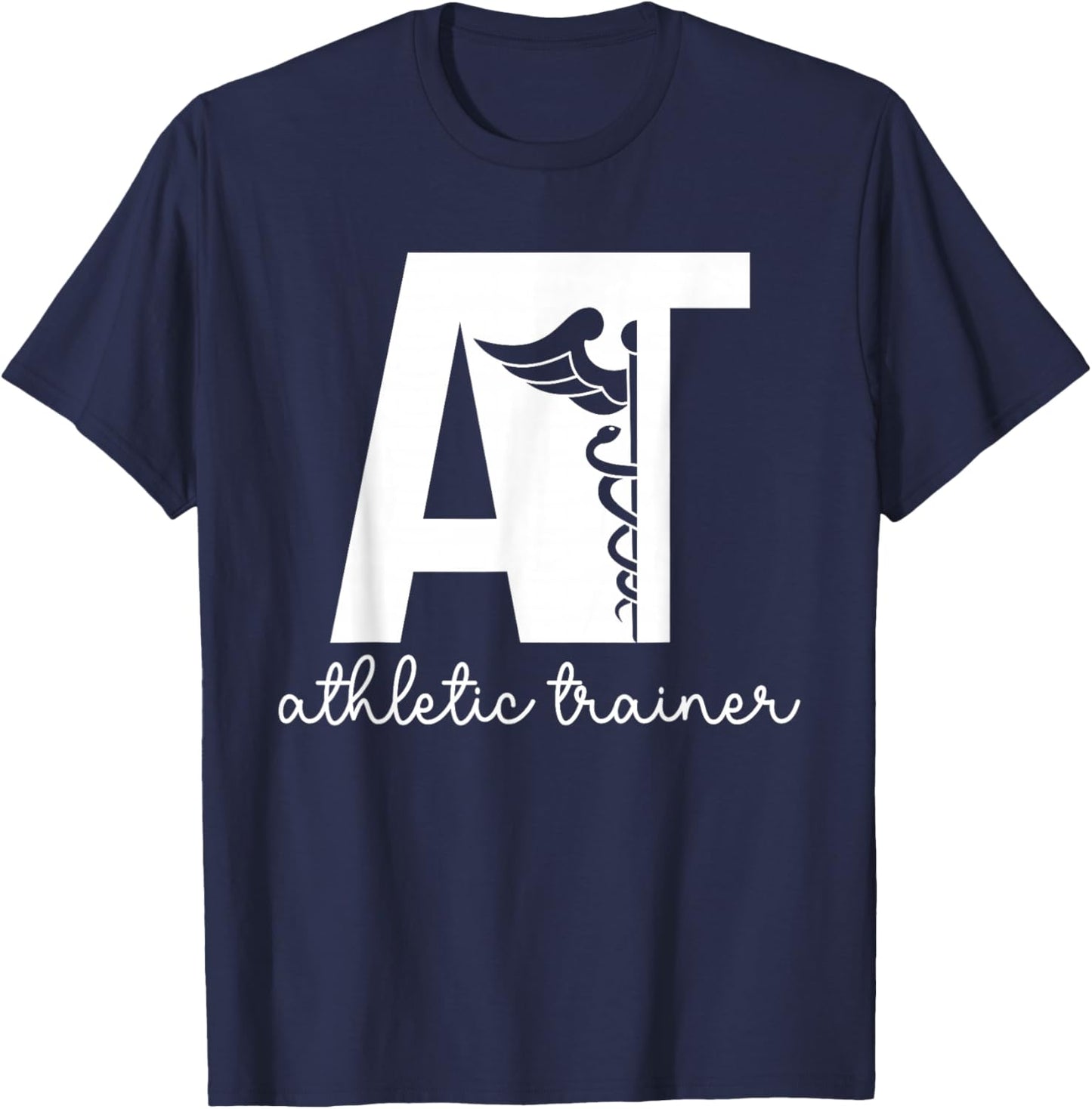 at Caduceus Athletic Trainer Athletic Training T-Shirt - T-Shirt | Navy