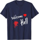 Mini-Hakkero Touhou Project - Welcome Hell Gensokyo Relaxed Anime - Black - Small T-Shirt - T-Shirt | Navy