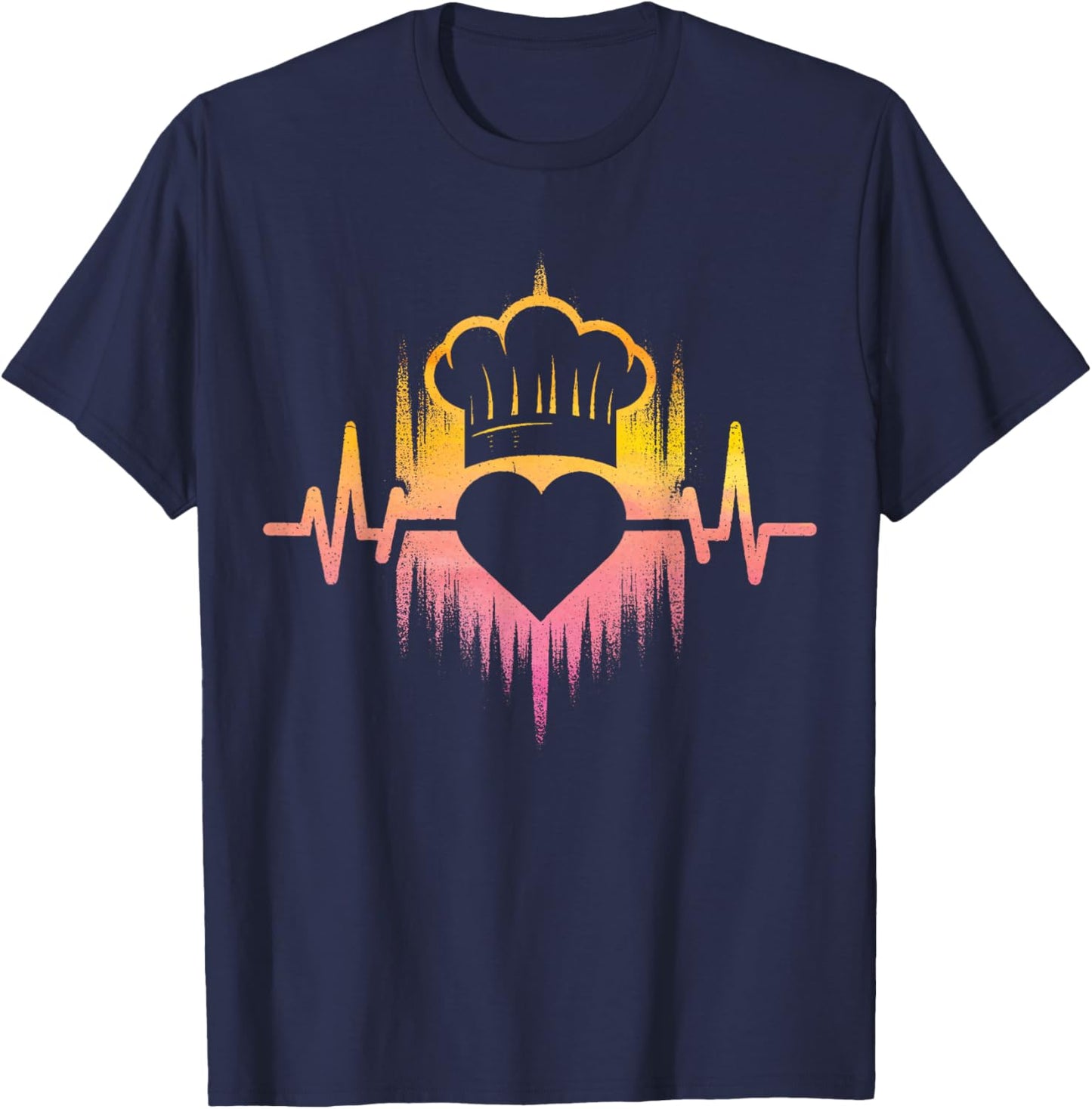 Cooking Chef Evolution Cuisine Cook Meal Preparing T-Shirt - T-Shirt | Navy