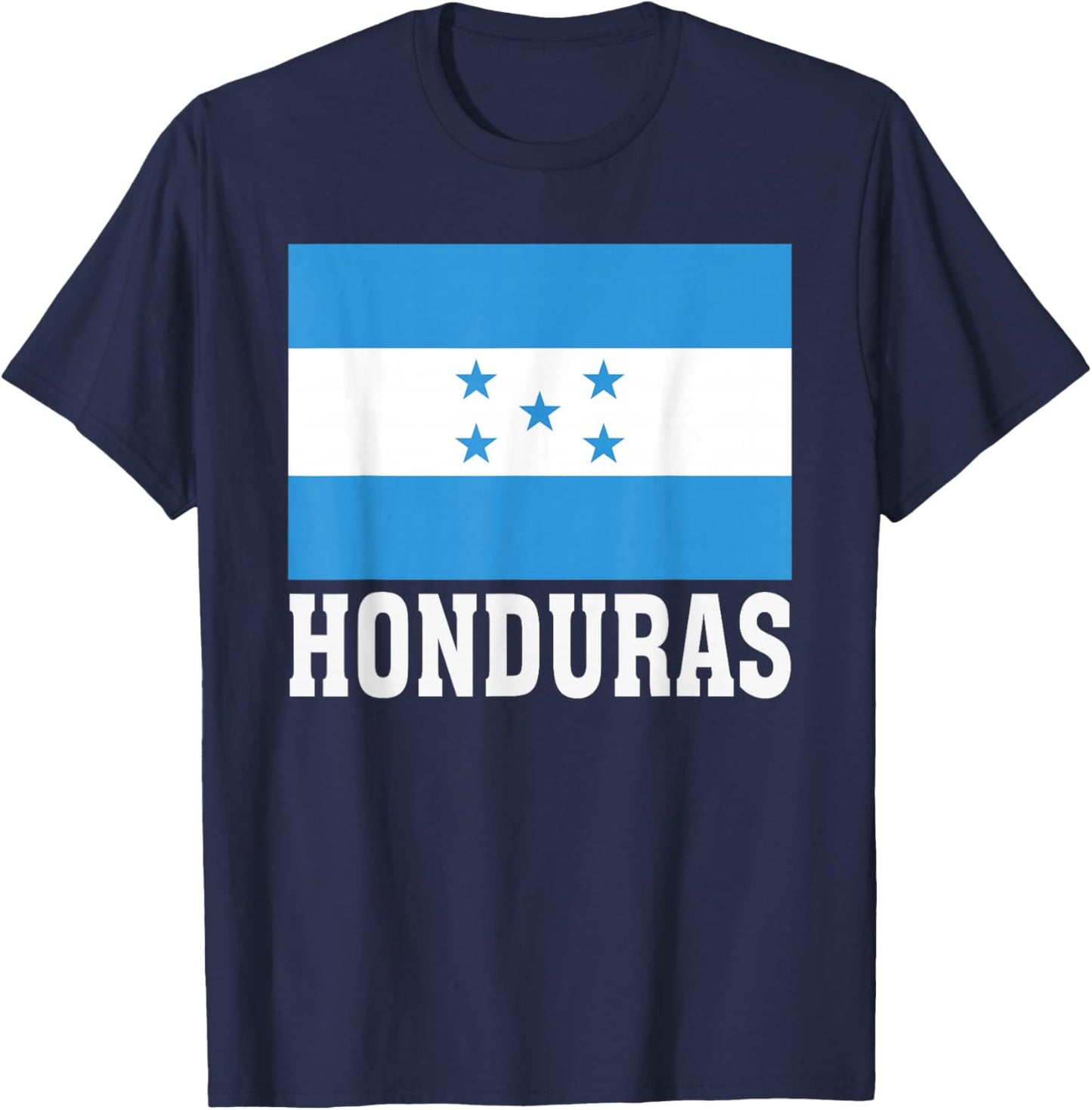 Honduras Flag Patriotic National Roots Souvenir T-Shirt - T-Shirt | Navy