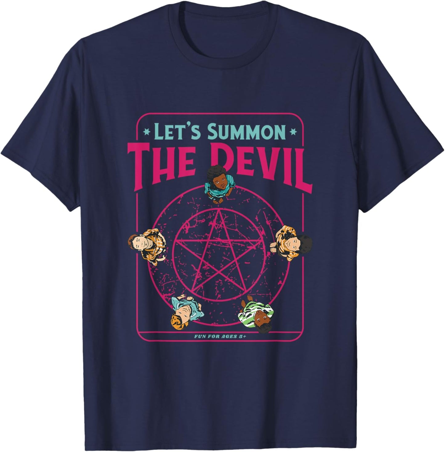 Funny Goth - Let Us Summon The Devil Game T-Shirt - T-Shirt | Navy