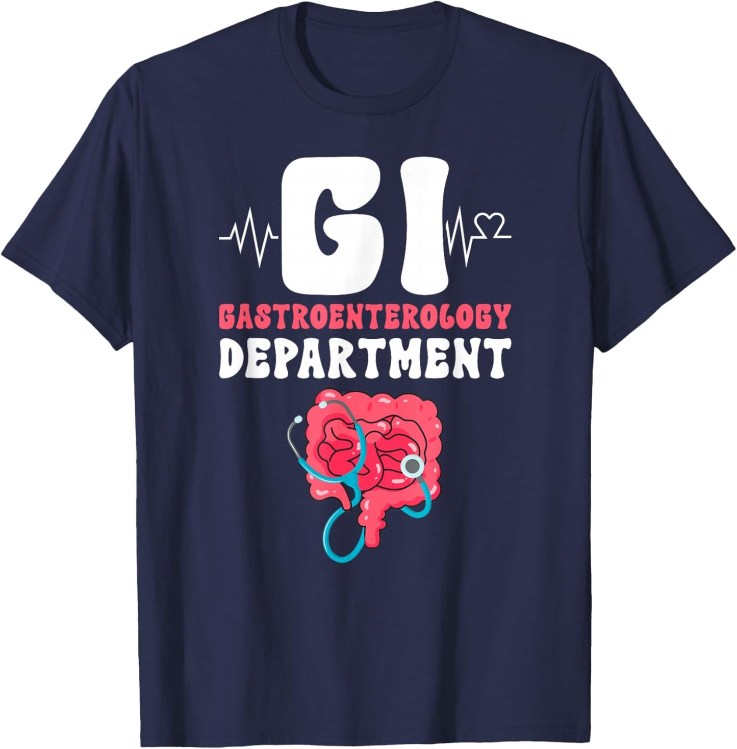 GI Gastroenterology Department GI Nurse Gastro Nurse T-Shirt - T-Shirt | Navy