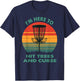 Vintage I'm Here to Hit Trees and Curse Funny Disc Golf T-Shirt - T-Shirt | Navy
