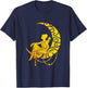 Artemis Goddess and The Moon Greek Mythology Fantasy T-Shirt - T-Shirt | Navy