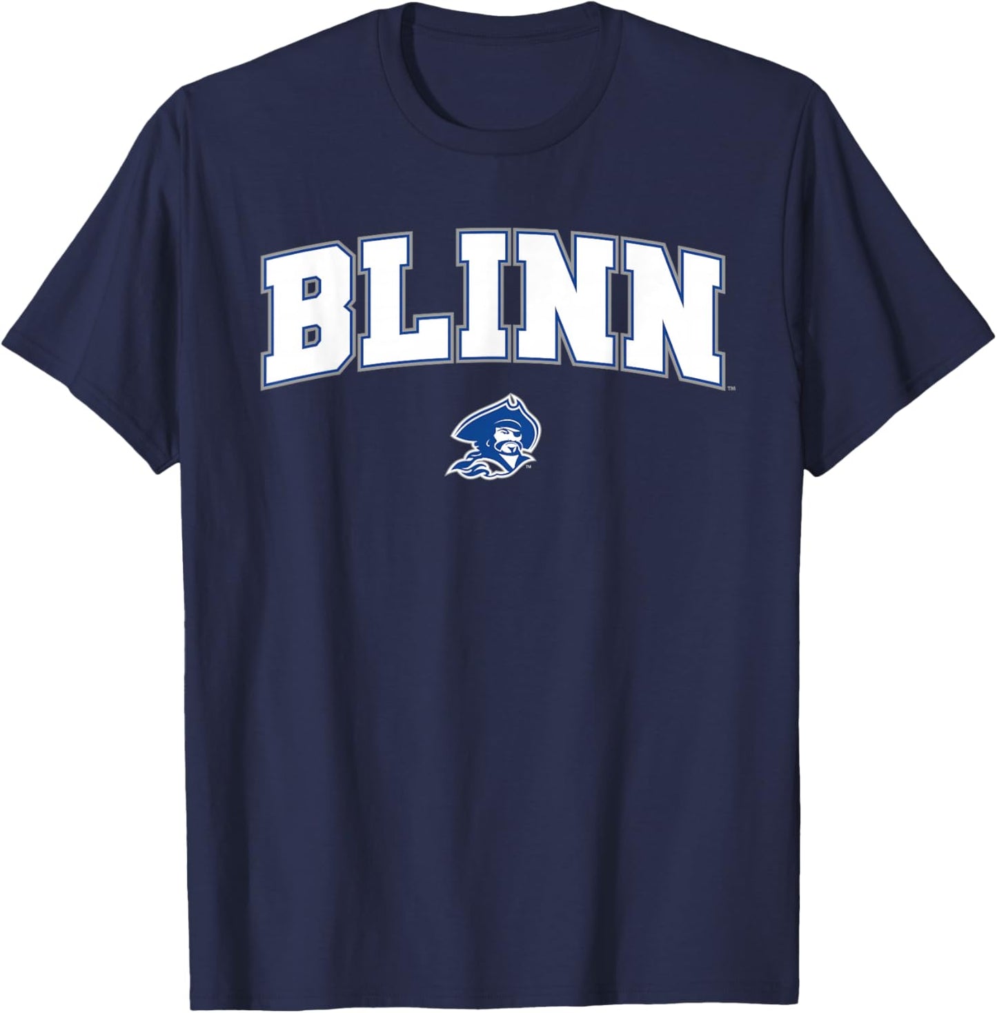 Blinn College Buccaneers Arch Logo T-Shirt - T-Shirt | Navy