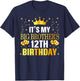 It's My Big Brother's 12th Birthday Happy 12 Years Old T-Shirt - T-Shirt | Navy