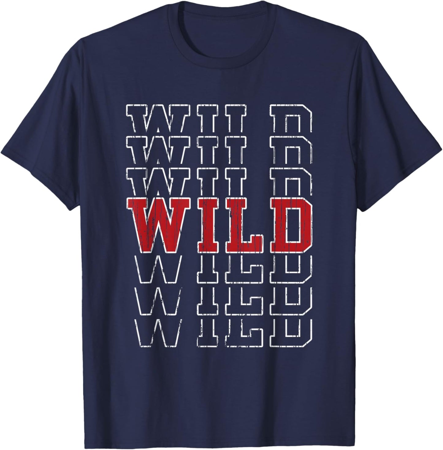 Wild Vintage Gift Women Boys Girls Kids T-Shirt - T-Shirt | Navy
