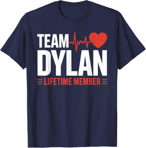 Team Dylan Lifetime Member Name T-Shirt - T-Shirt | Navy