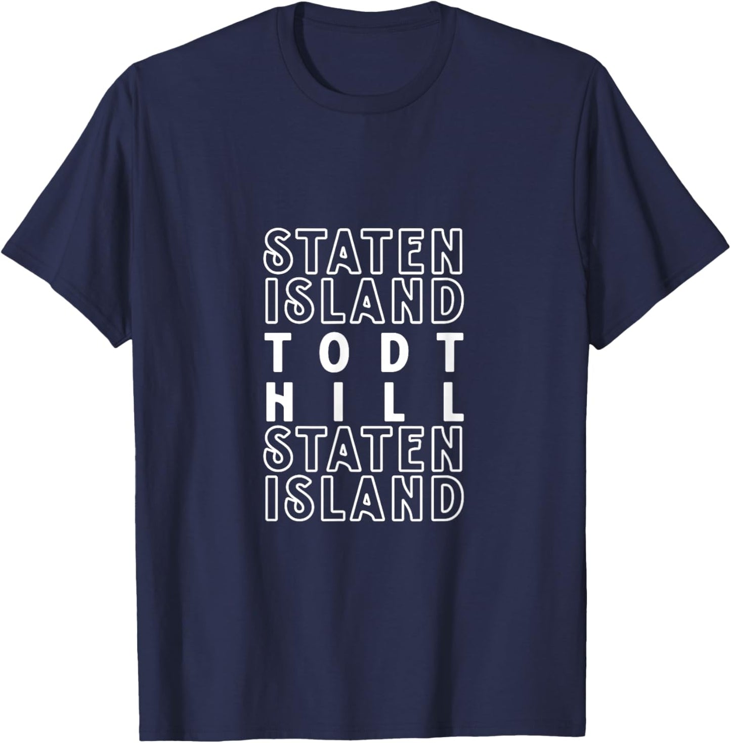 Todt Hill Staten Island NYC Suitable Women. T-Shirt - T-Shirt | Navy