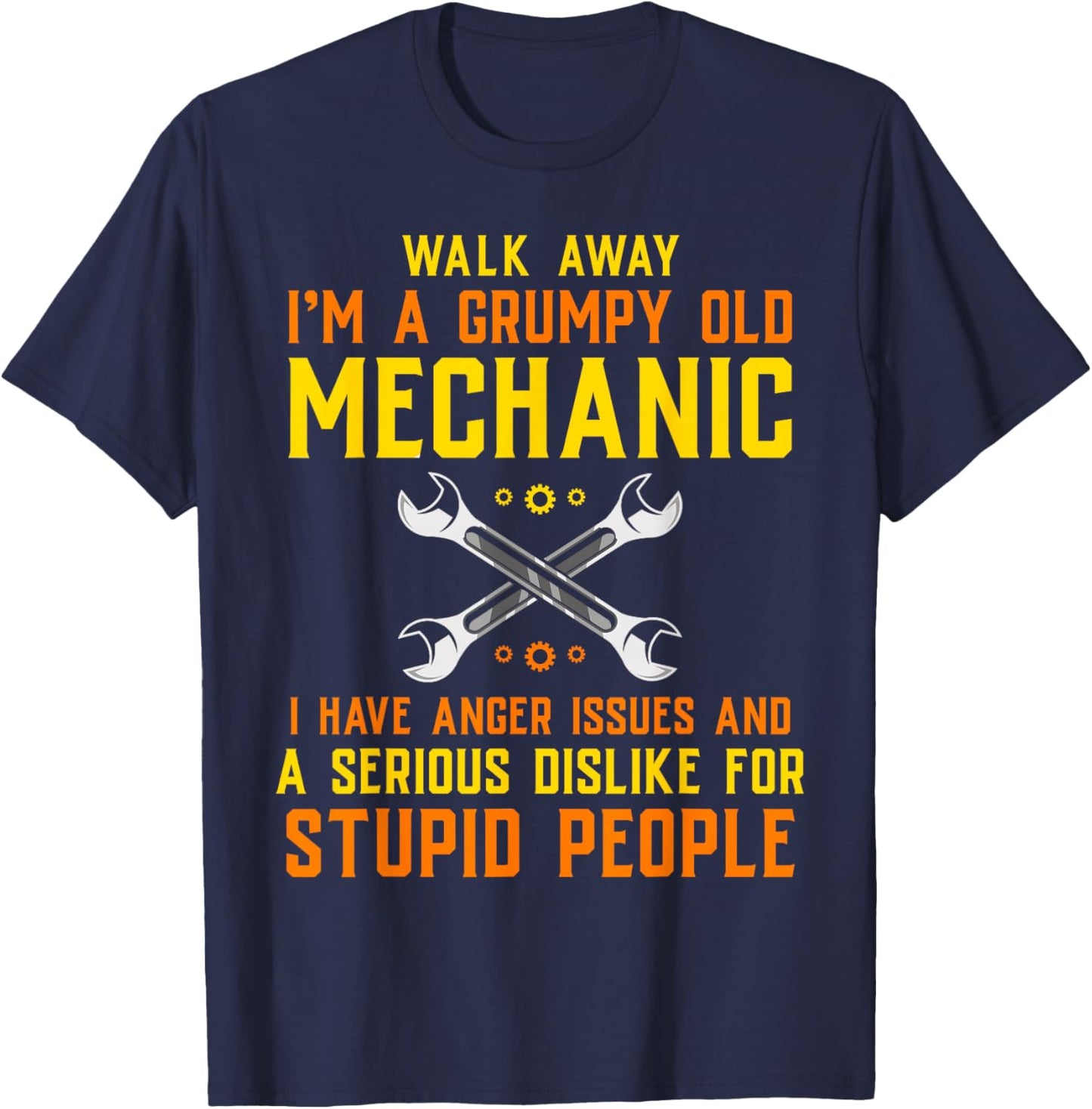 Mechanic Engineer Handyman Garage Repairman T-Shirt - T-Shirt | Navy