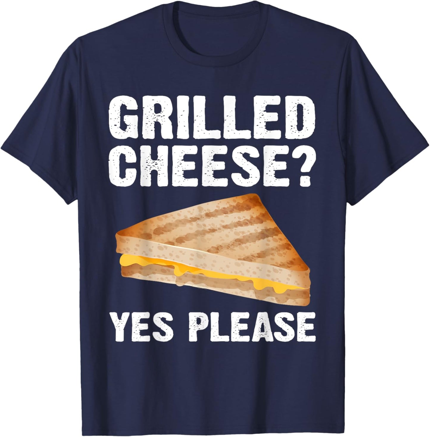 Cool Grilled Cheese Art Women Grilled Cheese Lover T-Shirt - T-Shirt | Navy