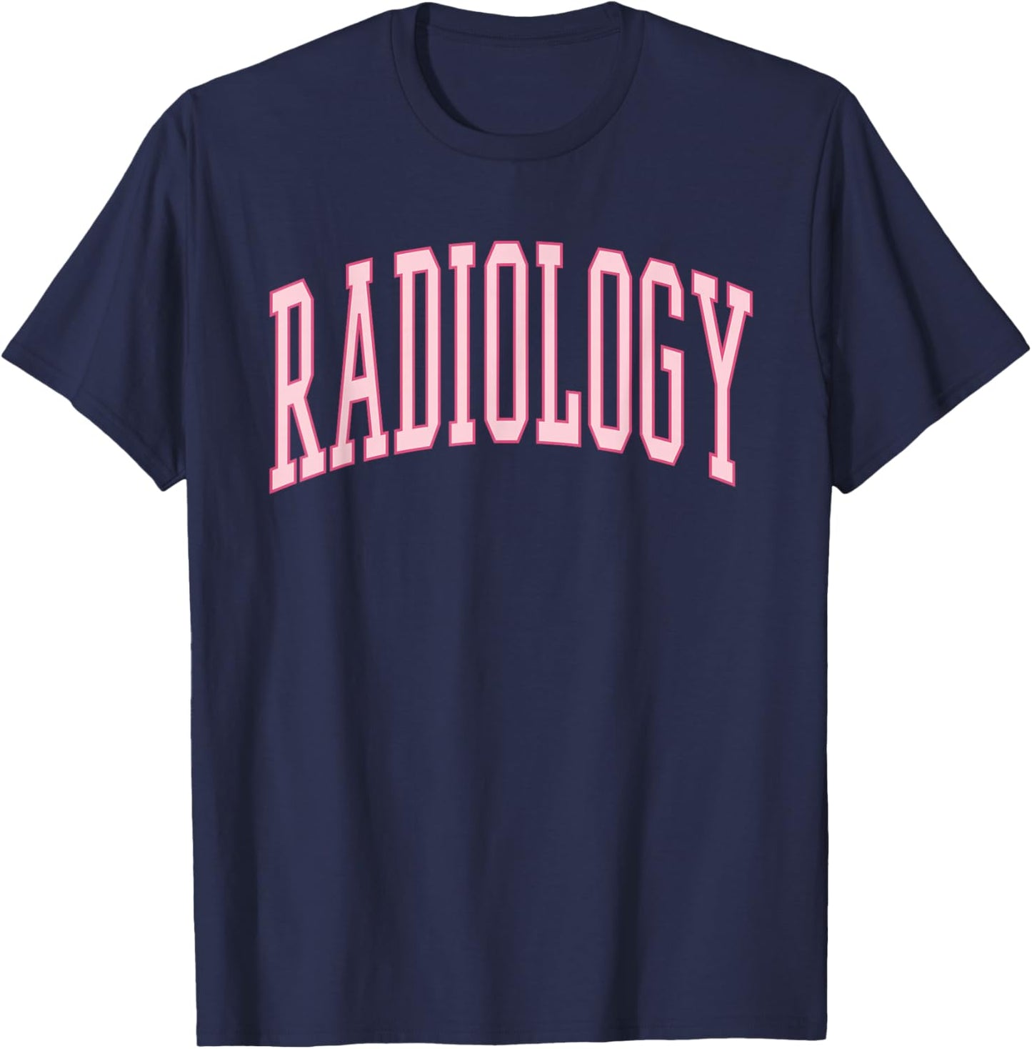 Radiology Cute Pink Preppy Nurse CT MRI Rad Tech T-Shirt - T-Shirt | Navy