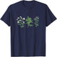 Vintage Botanical Beautiful Flower Lover Pun Gardener T-Shirt - T-Shirt | Navy