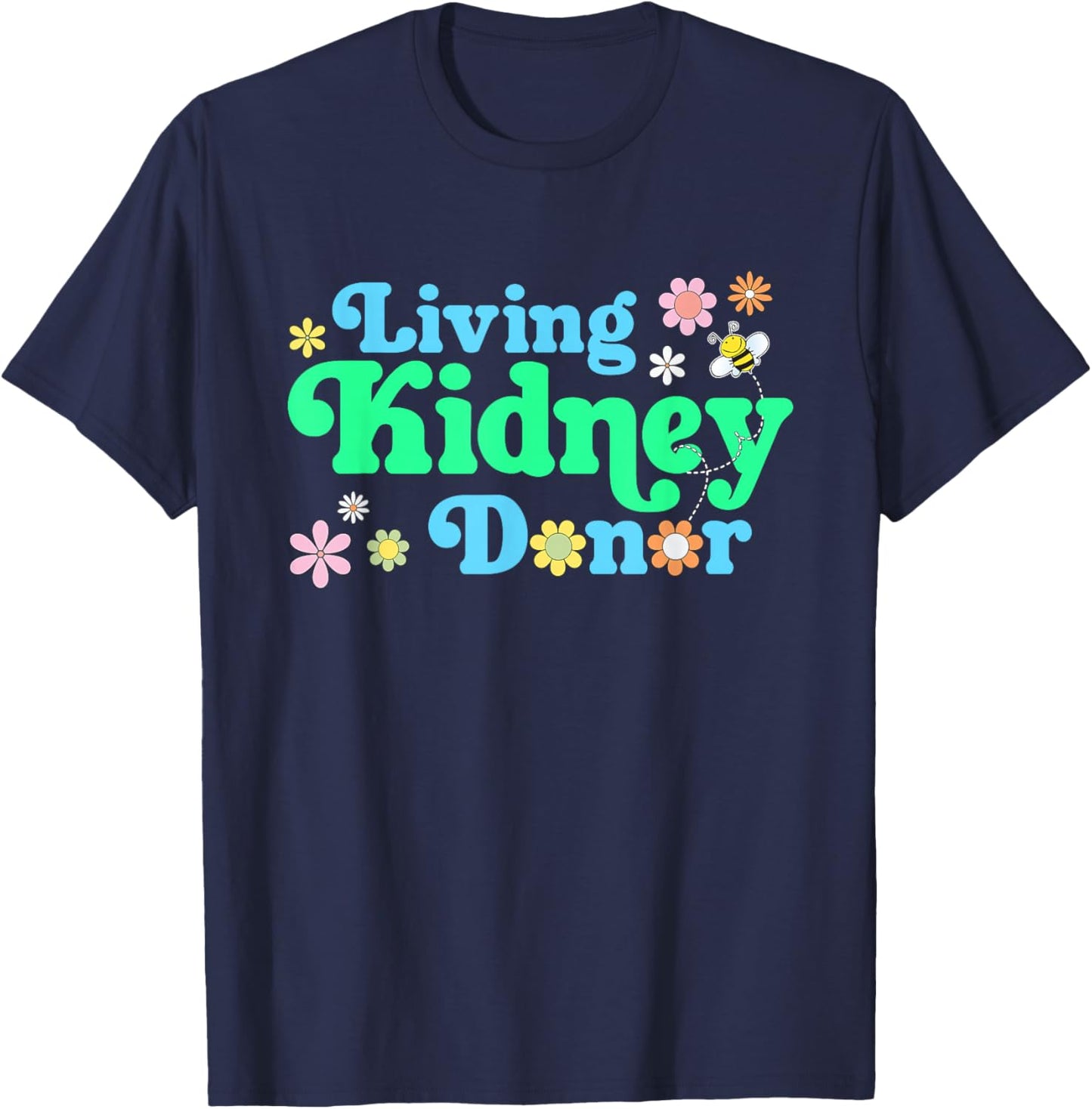 Living Kidney Donor a Women's Living Donor Vintage Style T-Shirt - T-Shirt | Navy