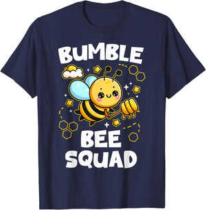 Bumble Bee Squad Honey Bumblebee Teacher Team Group T-Shirt - T-Shirt | Navy