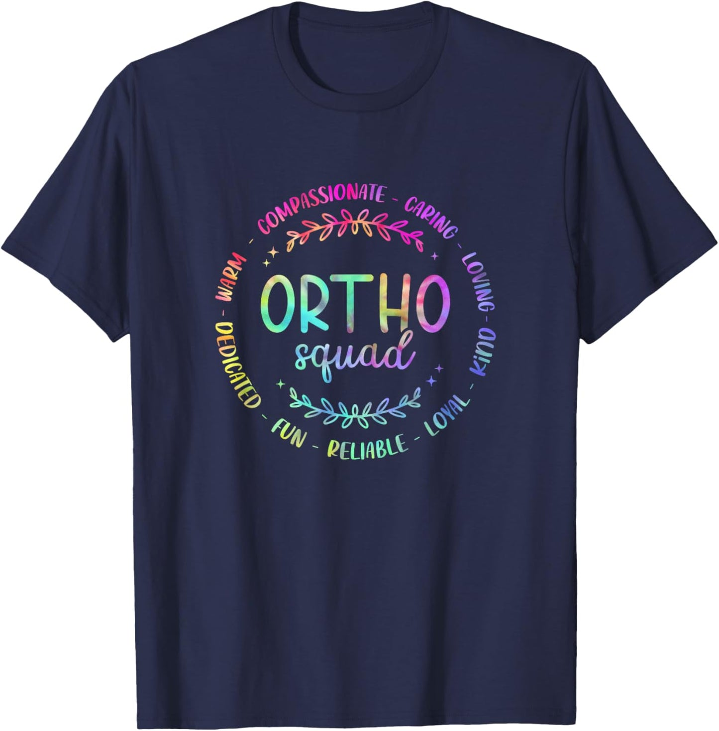 Tie Dye Ortho Squad Orthopedic Surgeon Orthopedist T-Shirt - T-Shirt | Navy