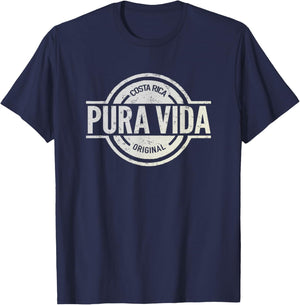 Pura Vida Costa Rica Official Pura Vida Costa Rica T-Shirt - T-Shirt | Navy