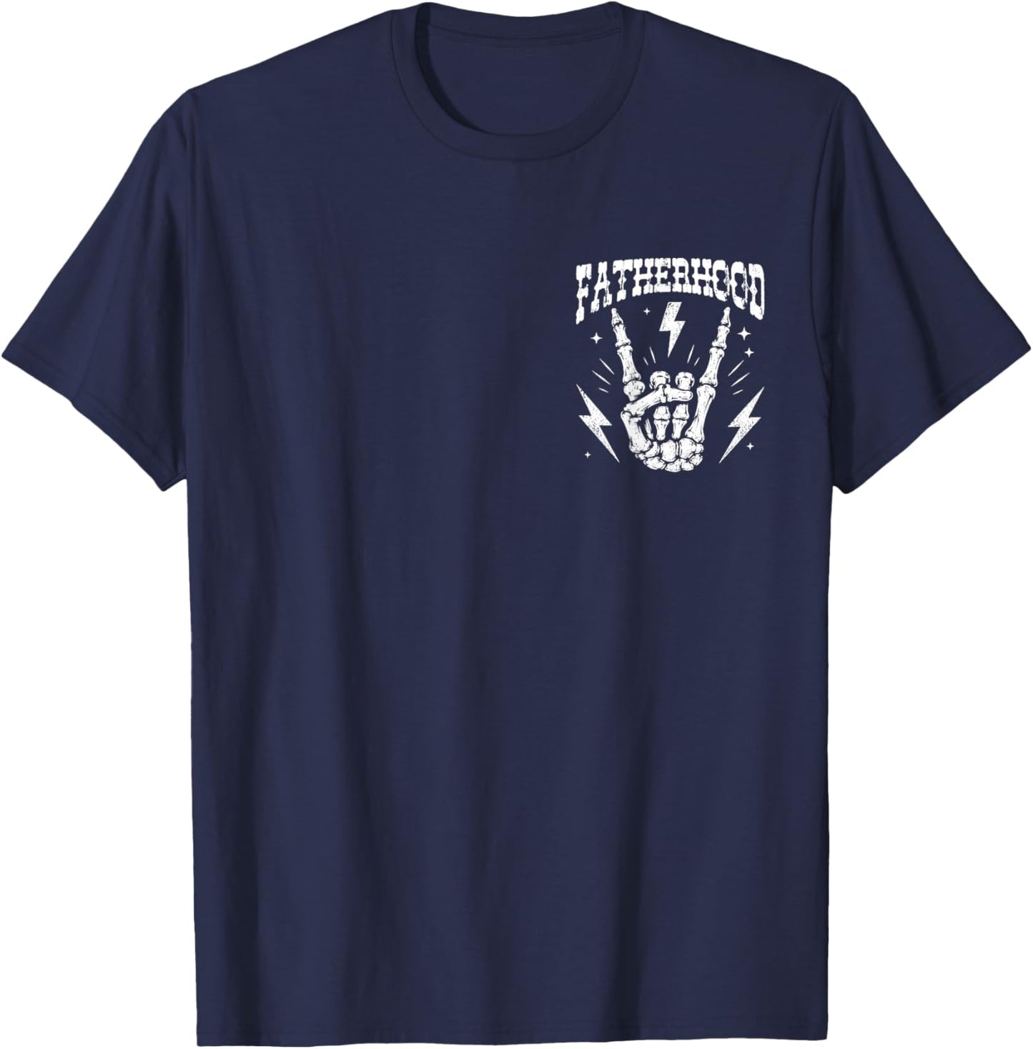 Fatherhood Sometimes I Rock It Sometimes It Rocks Me T-Shirt - T-Shirt | Navy