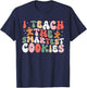 I Teach The Smartest Cookies In The Batch Teacher Christmas T-Shirt - T-Shirt | Navy