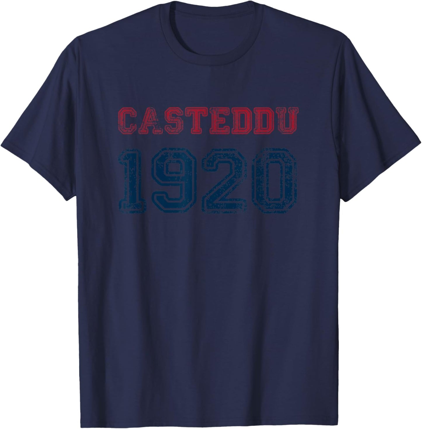 Casteddu Cagliari Sport Football Love Vintage Cagliari Gift T-Shirt - T-Shirt | Navy