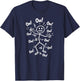Ow Ow Ow Ow Saying Body Pain Character T-Shirt - T-Shirt | Navy
