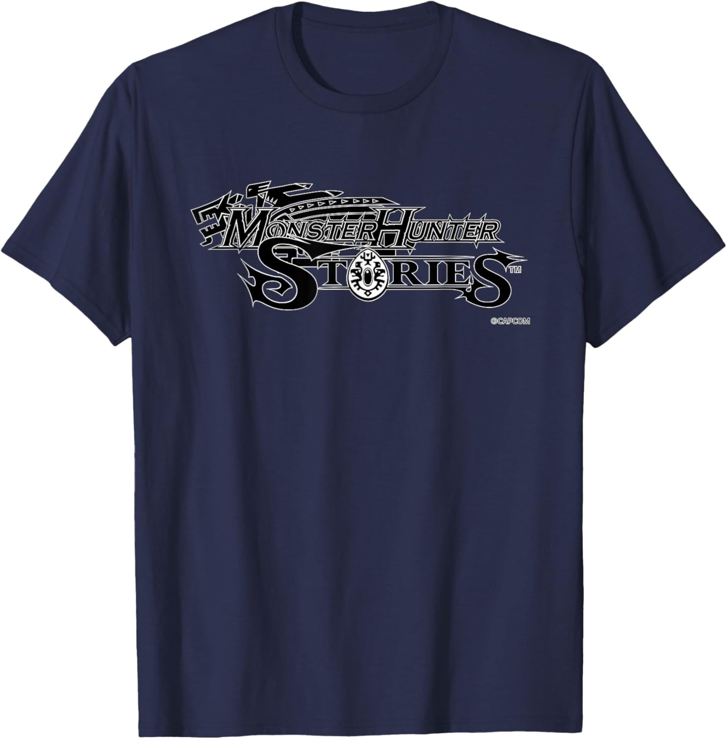 MONSTER HUNTER STORIES Logo T-Shirt - T-Shirt | Navy