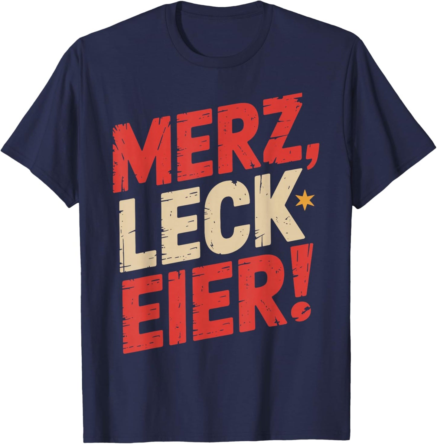 merz leck Eier T-Shirt - T-Shirt | Navy