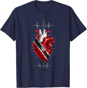 Trinidad and Tobago Flag Trini Flag Roots Trinidadian T-Shirt - T-Shirt | Navy