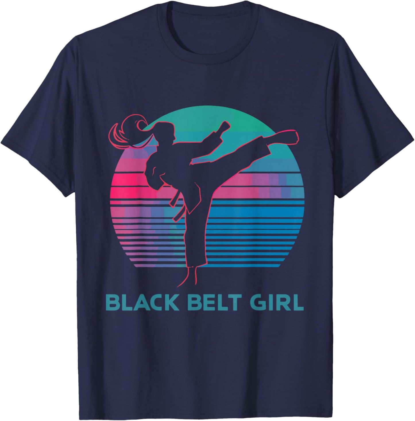 Black Belt Girl T-Shirt - T-Shirt | Navy