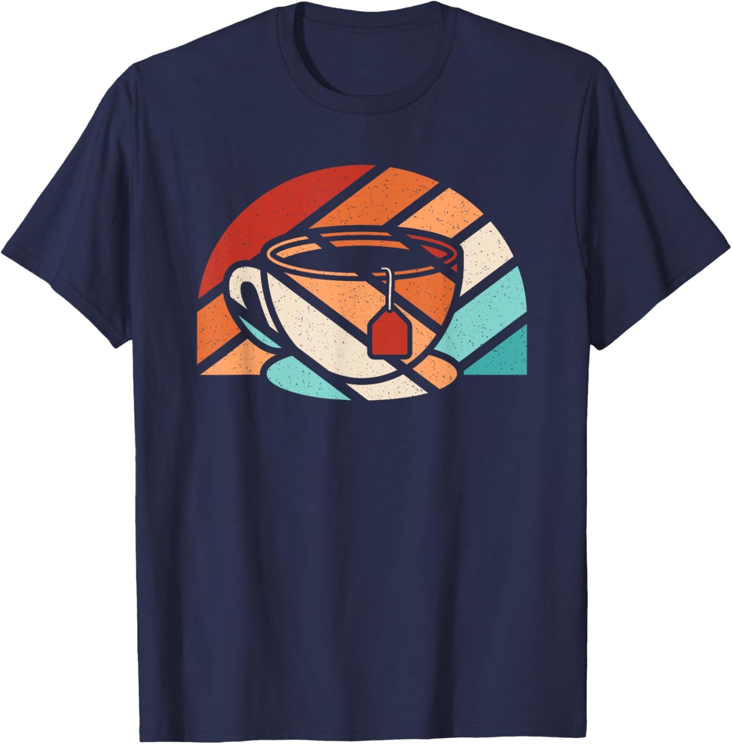 Cup Of Tea Retro Tea Lover T-Shirt - T-Shirt | Navy