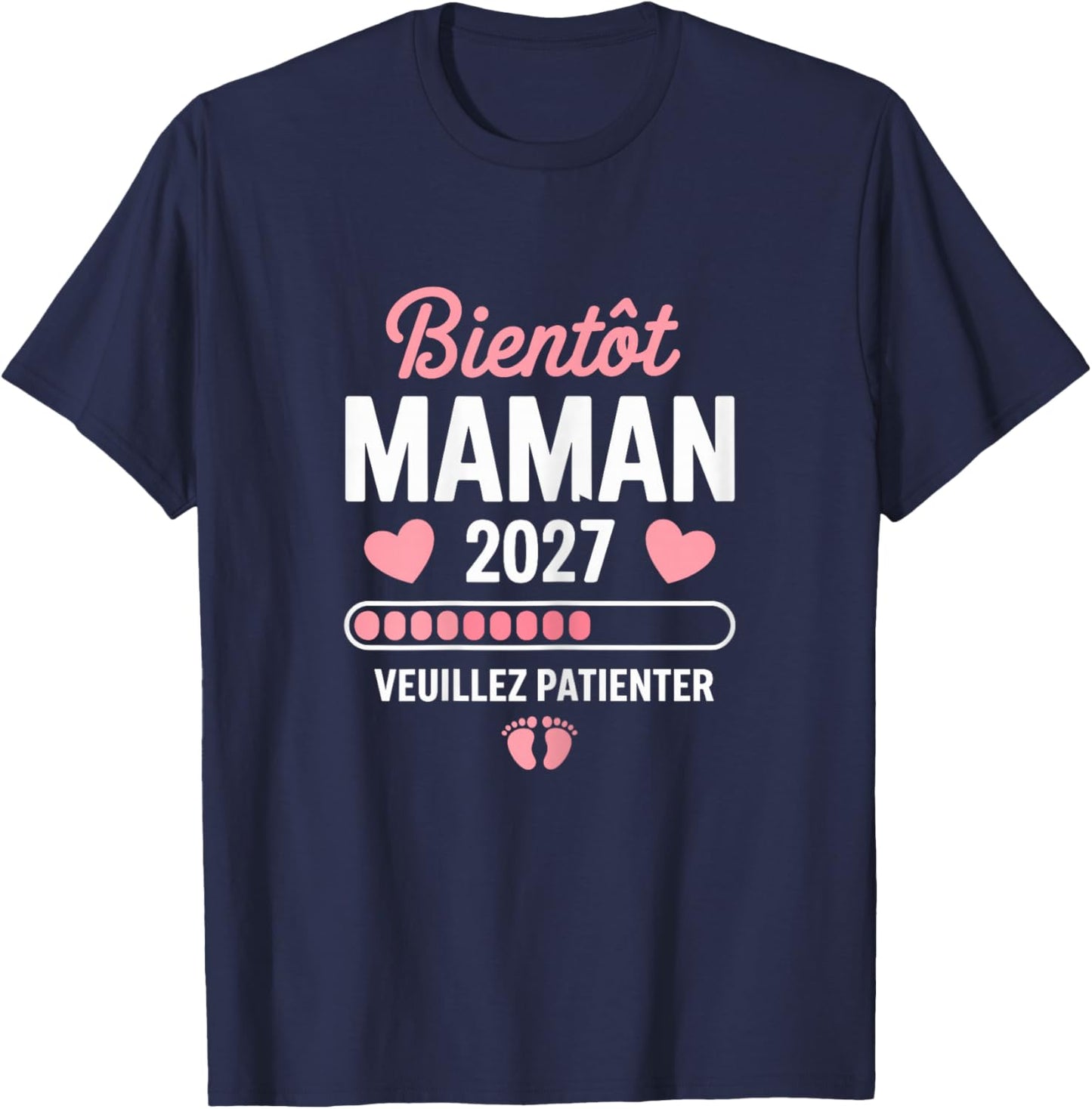 Femme Future Maman 2027 Bientot Maman 2027 T-Shirt - T-Shirt | Navy