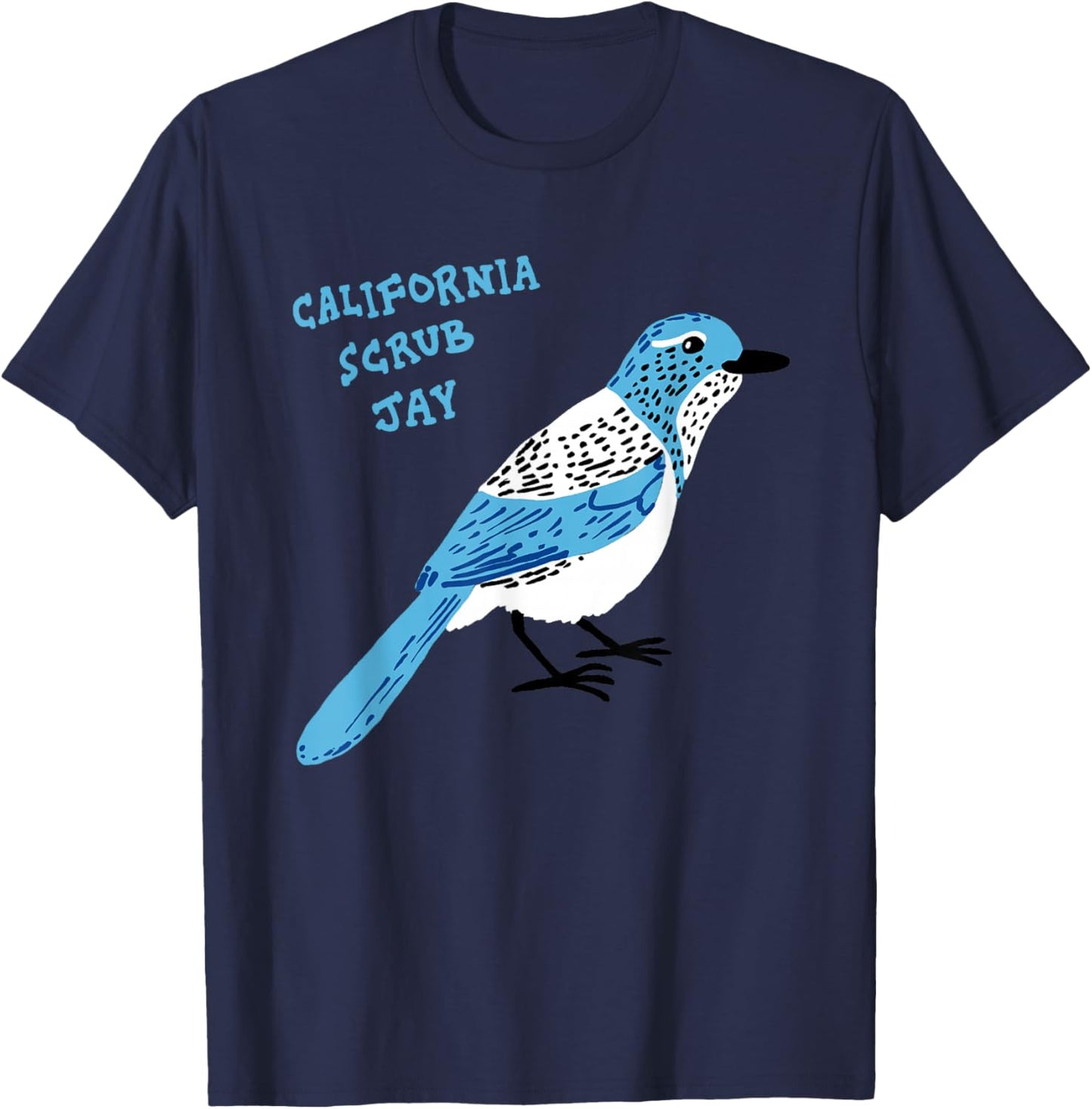 California Scrub Jay T-Shirt - T-Shirt | Navy