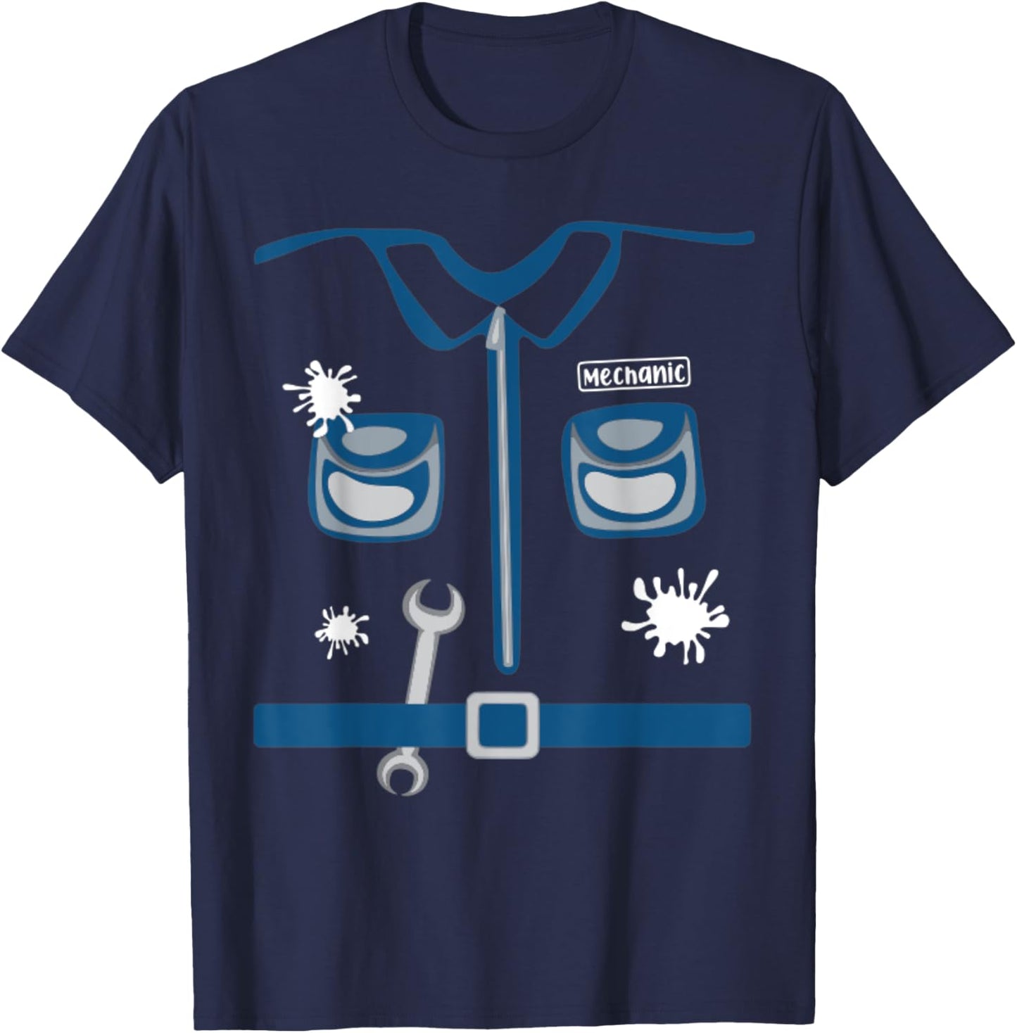 Future Mechanic Costume Halloween Workshop Career Day Kids T-Shirt - T-Shirt | Navy